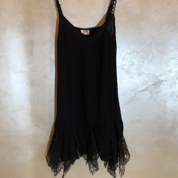Free People Voile Godet Slip Black - Picture 8 of 12